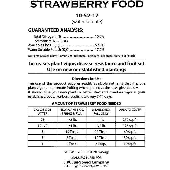  Jung Jump-Start Strawberry Food 10-52-17